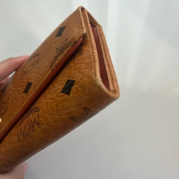 MCM COGNAC VISETOS TRIFOLD WALLET a WITH CARD HOLDER - Picture 14 of 16